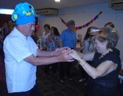 Homenajeada bailando!